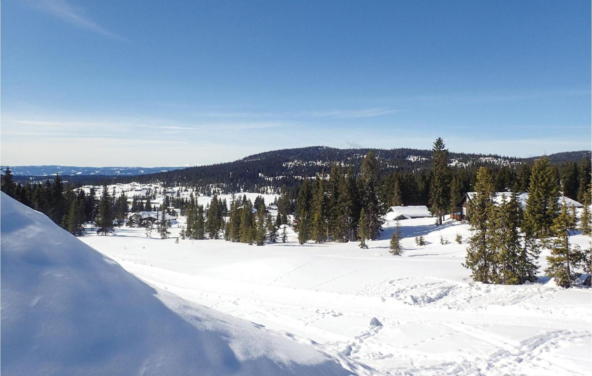 Cozy Home In Sjusjoen With Wifi Exterior foto